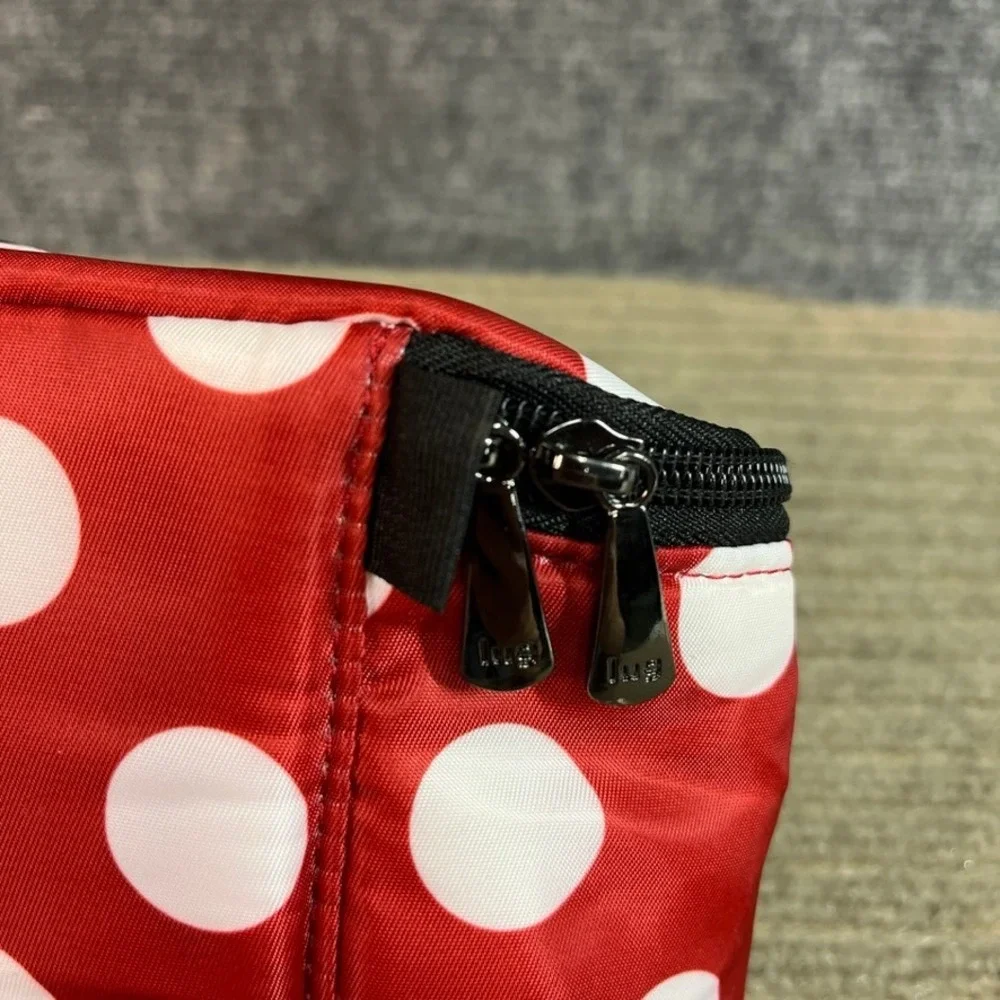 Lug Red White Polka Dot Cosmetic Bag Travel Toiletry Makeup Organizer Pouch